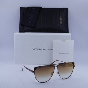 Victoria Beckham VB239S 230 Aviator Sunglasses – Brown/Brown Gradient